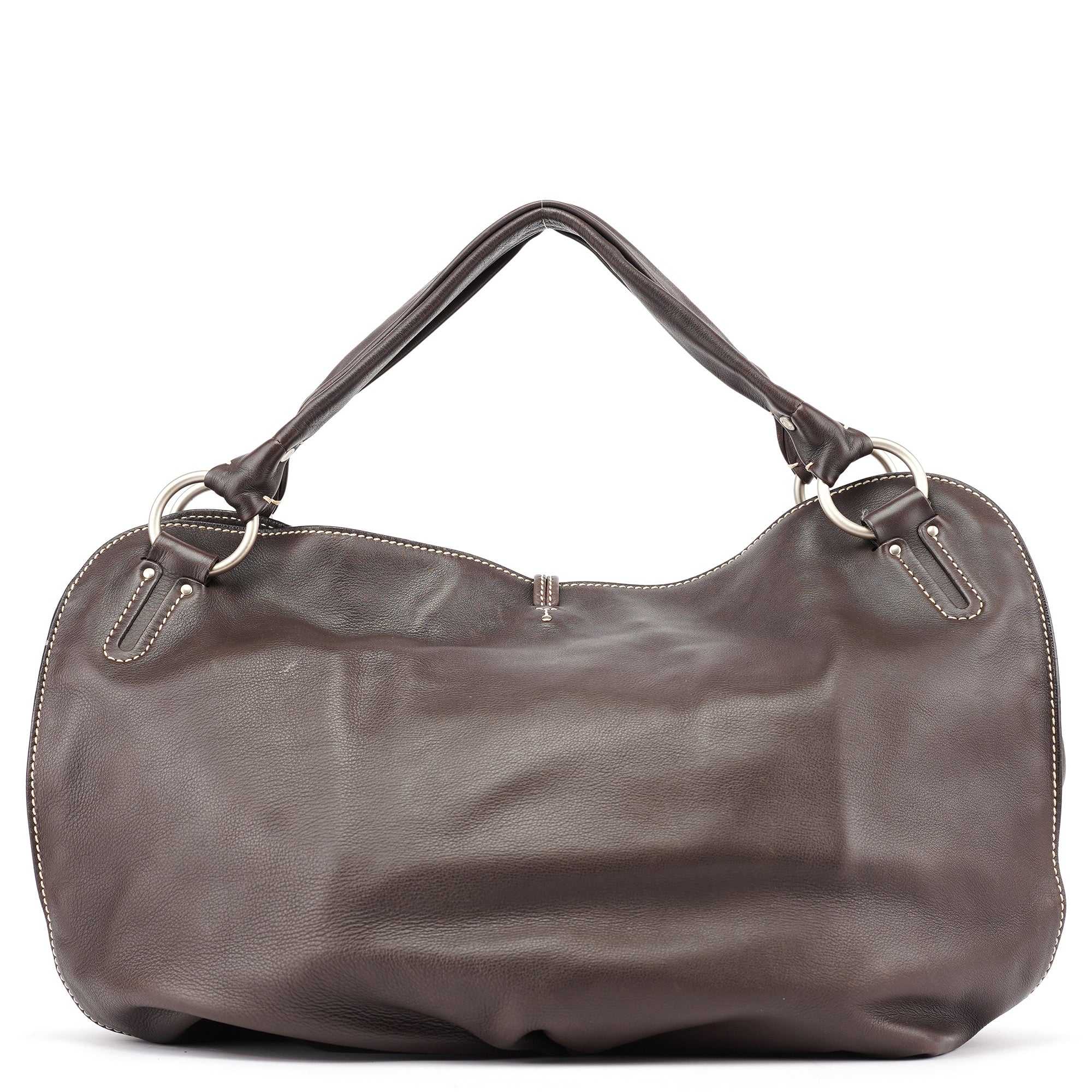 Brown Leather Bittersweet Shoulder Bag