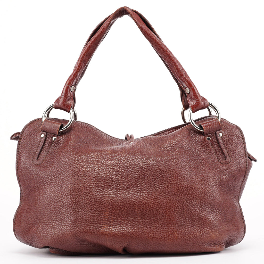 Brown Leather Bittersweet Shoulder Bag