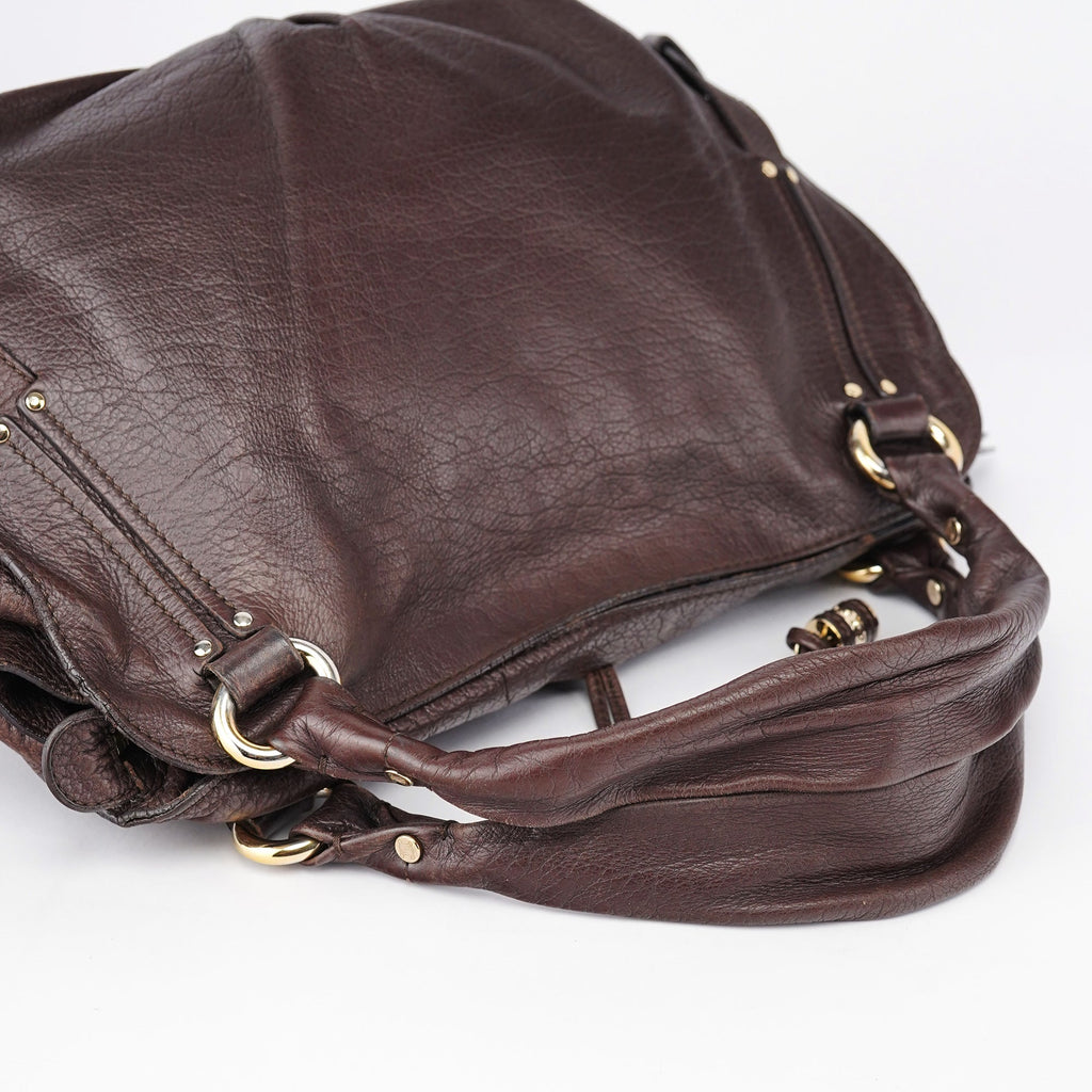 Brown Leather Bittersweet Shoulder Bag