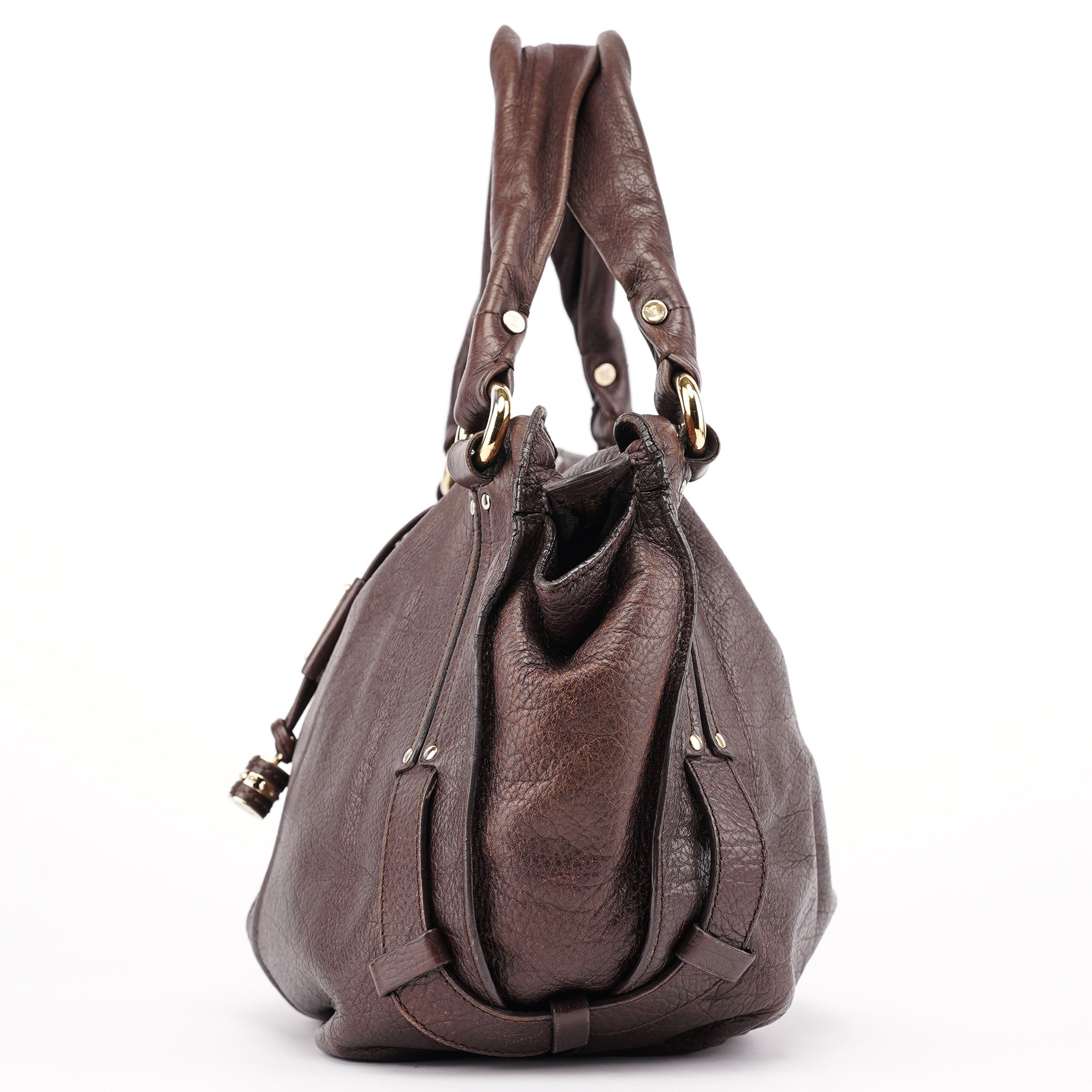 Brown Leather Bittersweet Shoulder Bag