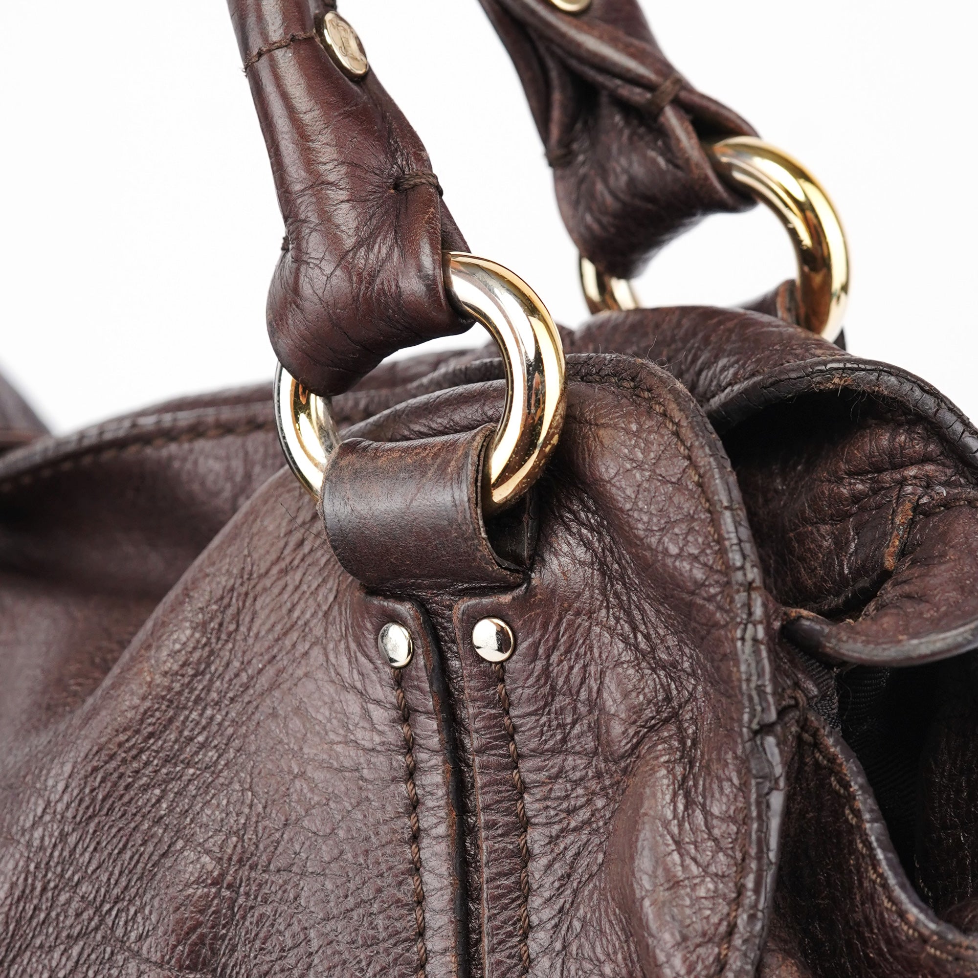 Brown Leather Bittersweet Shoulder Bag