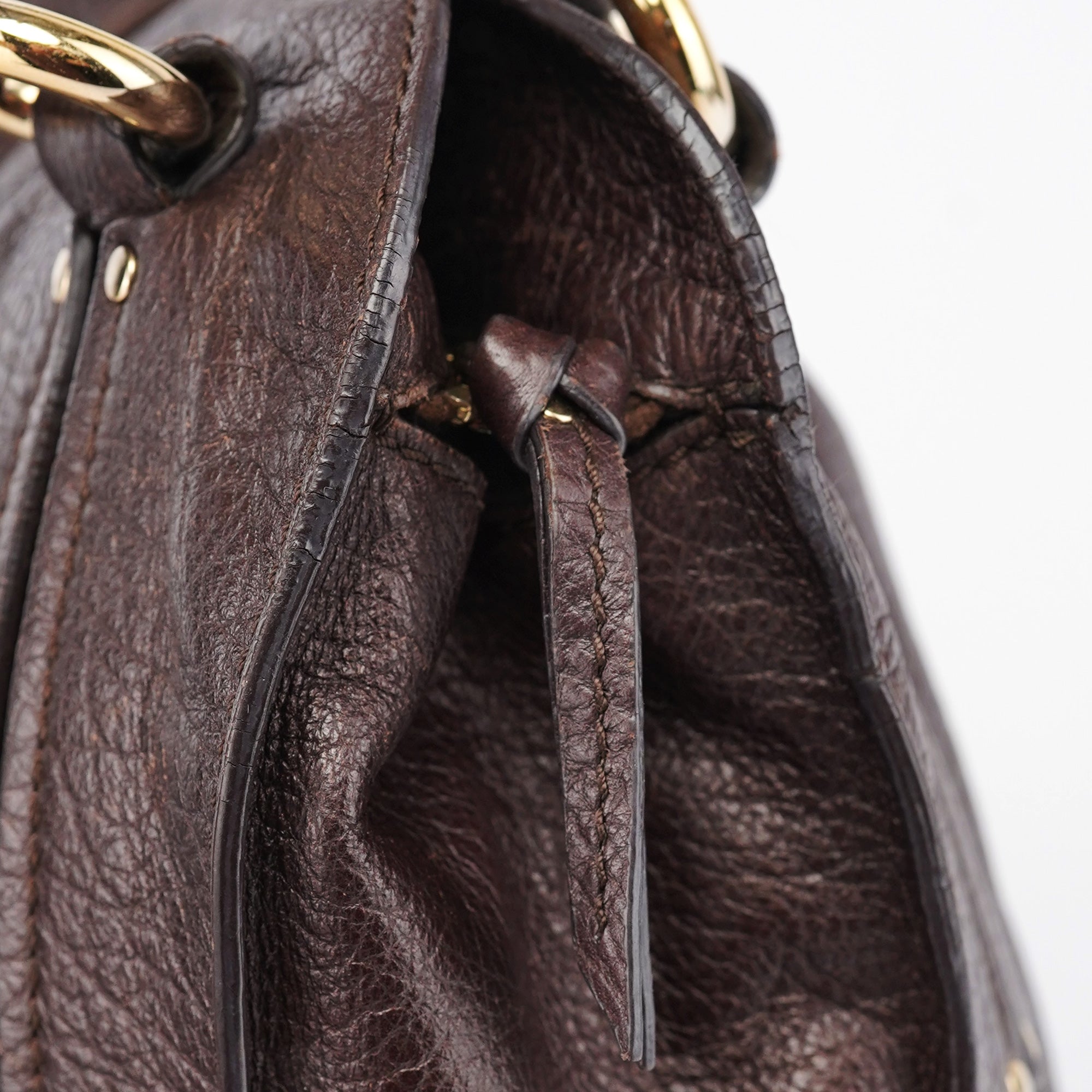 Brown Leather Bittersweet Shoulder Bag