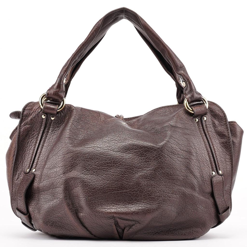 Brown Leather Bittersweet Shoulder Bag