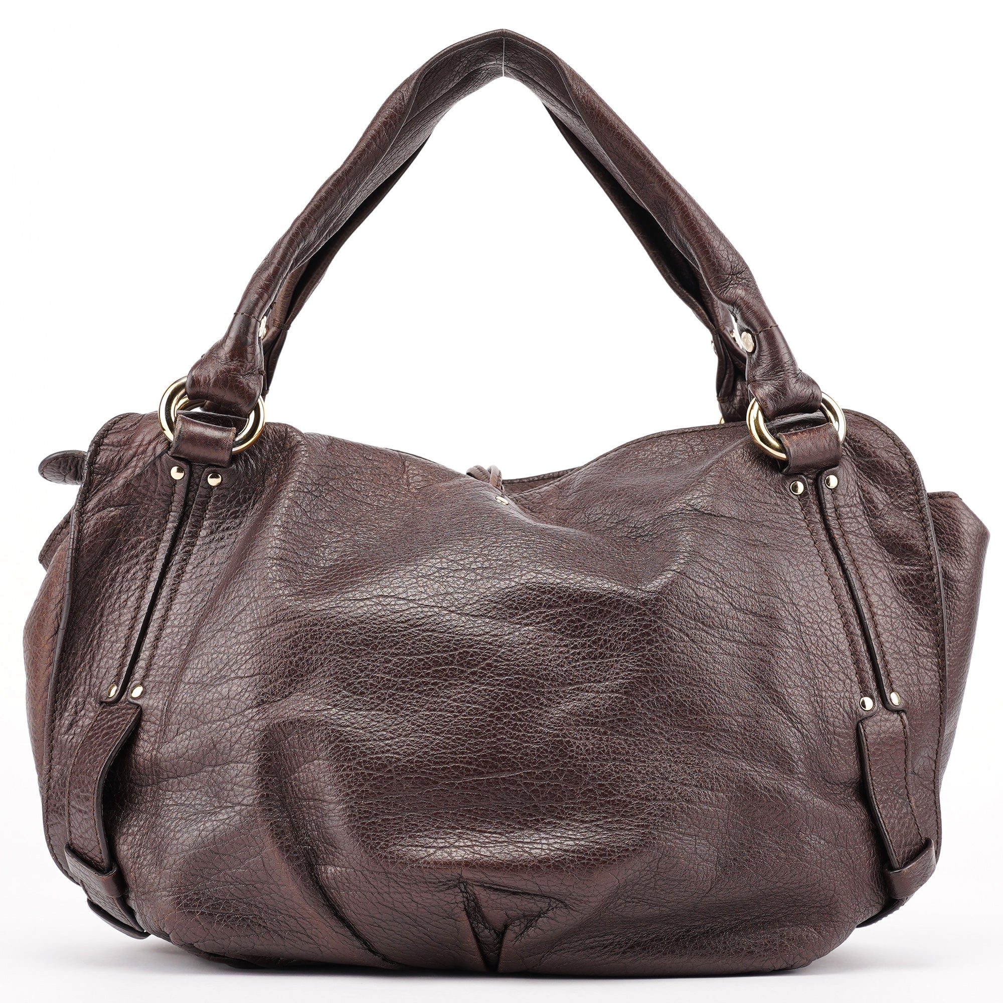 Brown Leather Bittersweet Shoulder Bag