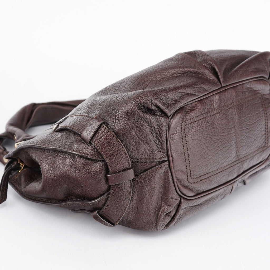 Brown Leather Bittersweet Shoulder Bag