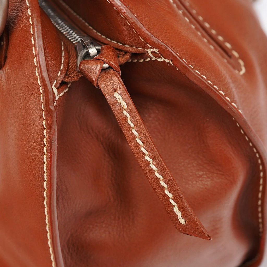 Brown Leather Bittersweet Shoulder Bag