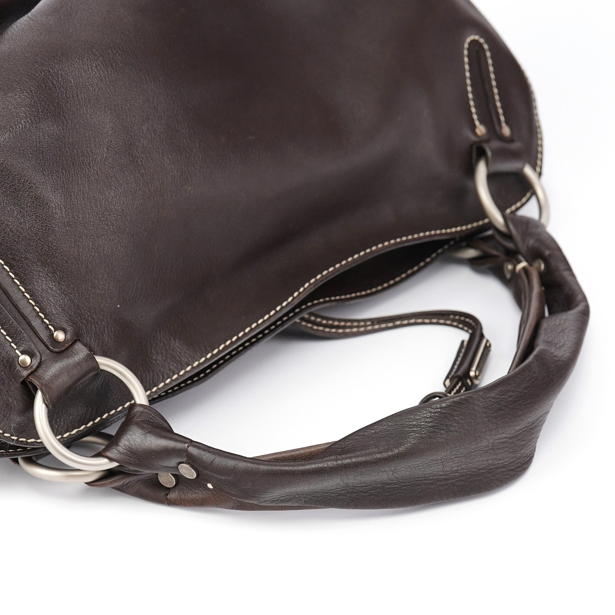 Brown Leather Bittersweet Shoulder Bag