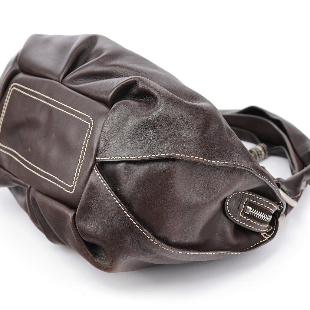 Brown Leather Bittersweet Shoulder Bag