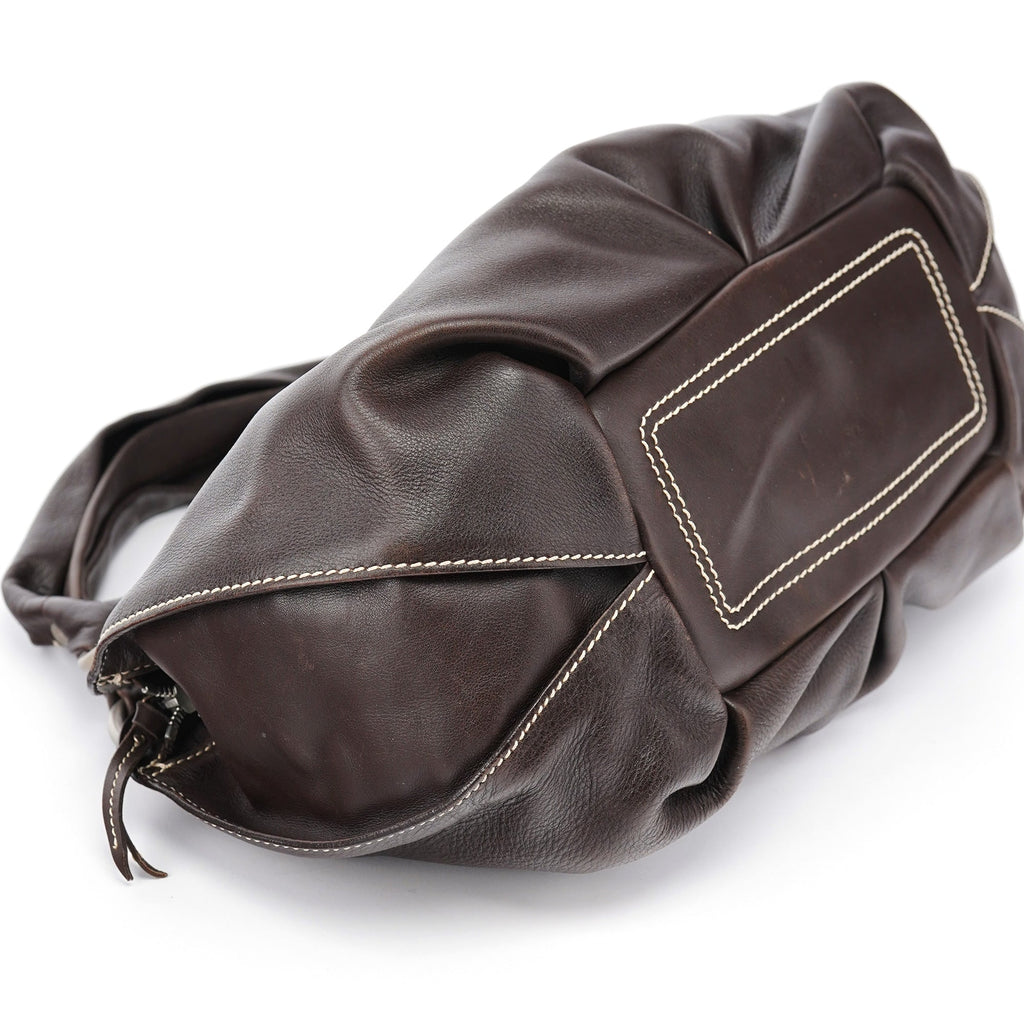 Brown Leather Bittersweet Shoulder Bag