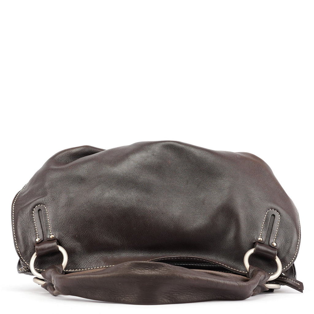 Brown Leather Bittersweet Shoulder Bag