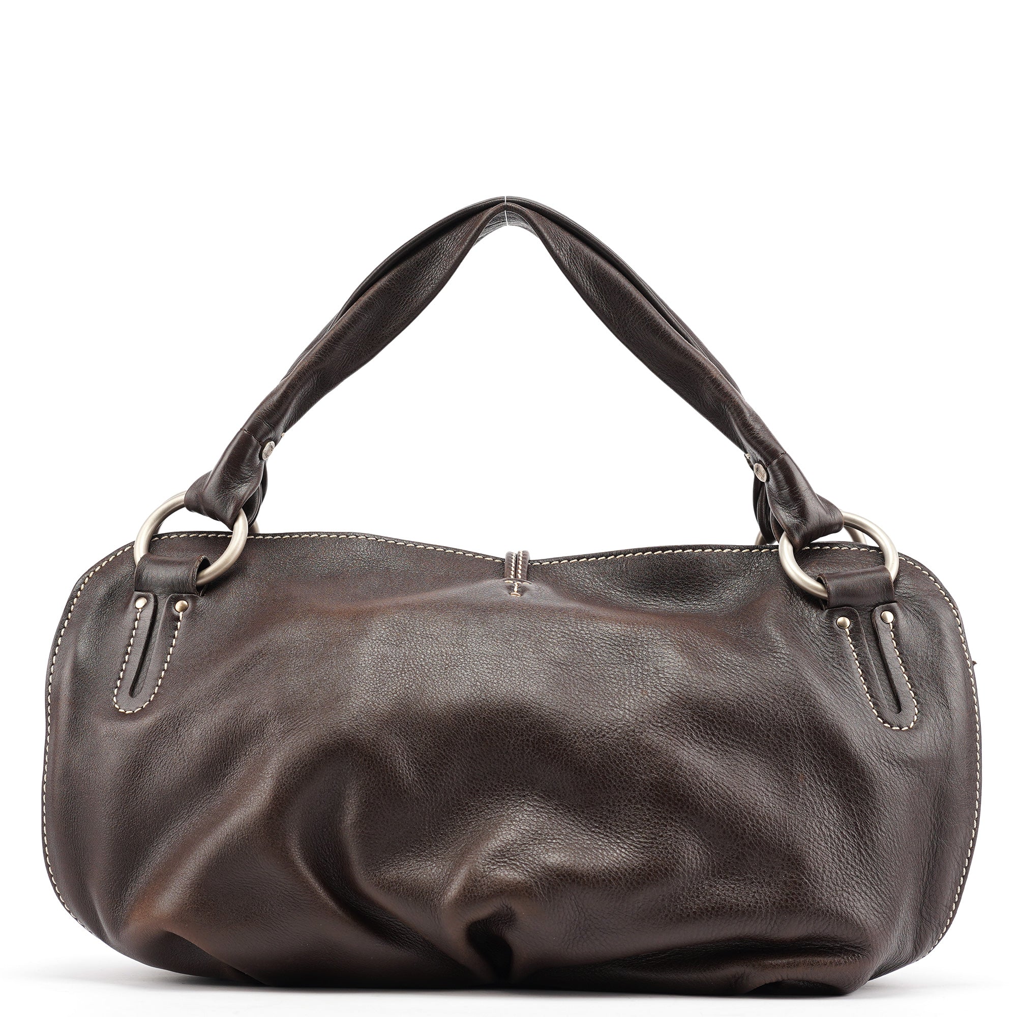 Brown Leather Bittersweet Shoulder Bag