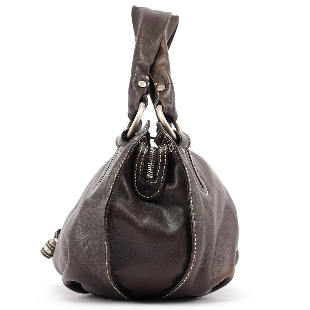 Brown Leather Bittersweet Shoulder Bag