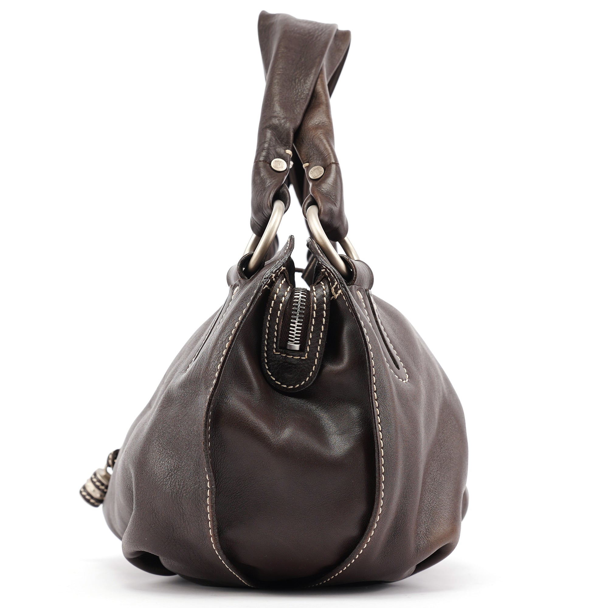 Brown Leather Bittersweet Shoulder Bag