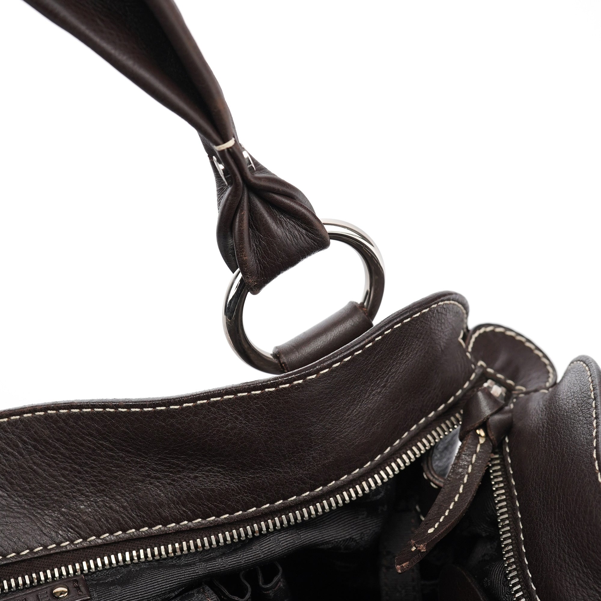 Brown Leather Bittersweet Shoulder Bag