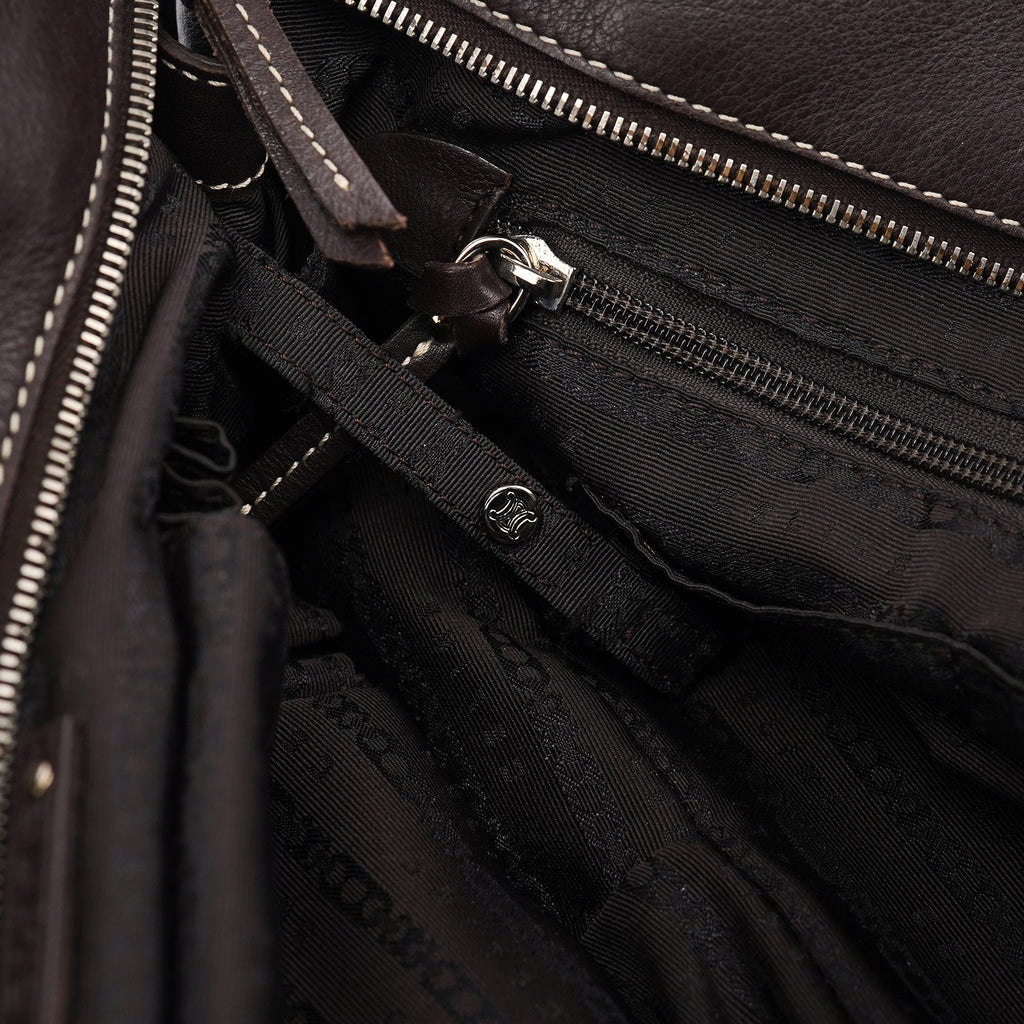 Brown Leather Bittersweet Shoulder Bag