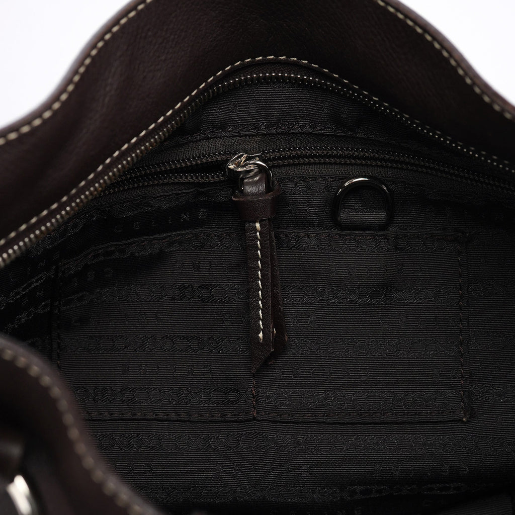 Brown Leather Bittersweet Shoulder Bag
