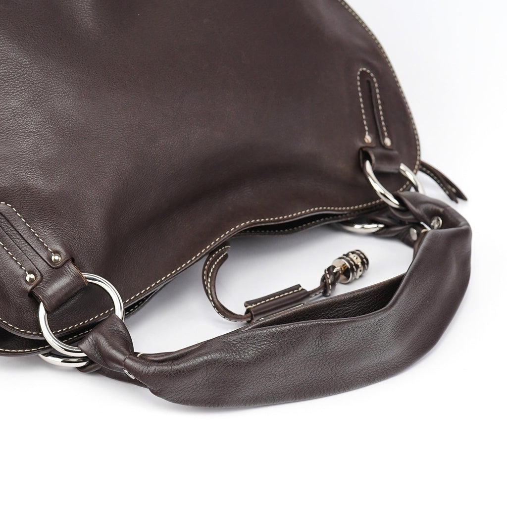 Brown Leather Bittersweet Shoulder Bag