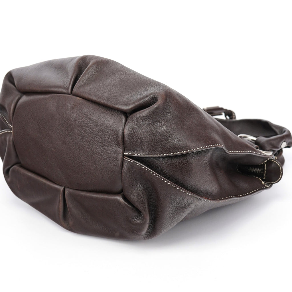 Brown Leather Bittersweet Shoulder Bag