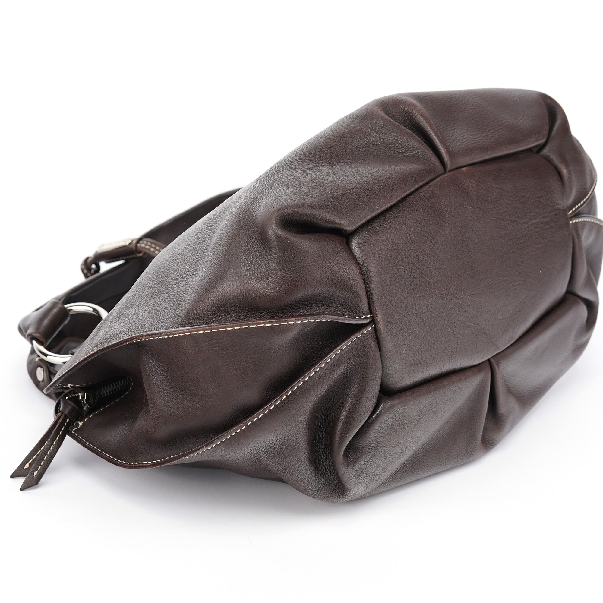 Brown Leather Bittersweet Shoulder Bag