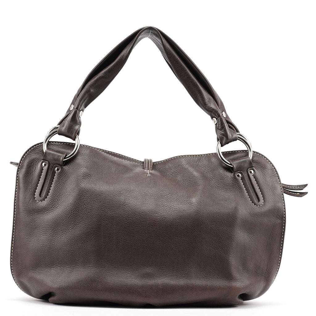 Brown Leather Bittersweet Shoulder Bag