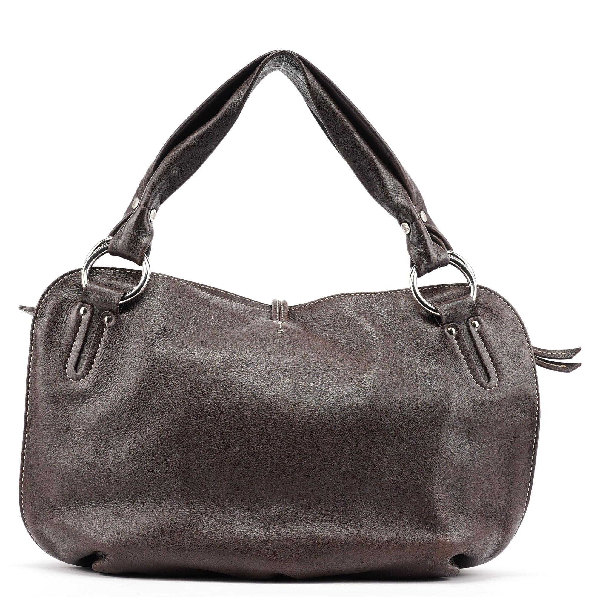 Brown Leather Bittersweet Shoulder Bag