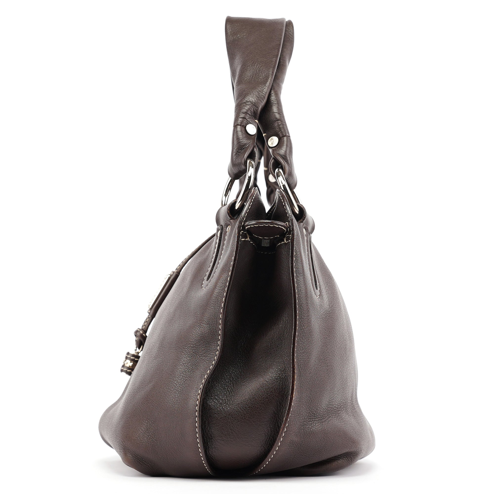 Brown Leather Bittersweet Shoulder Bag