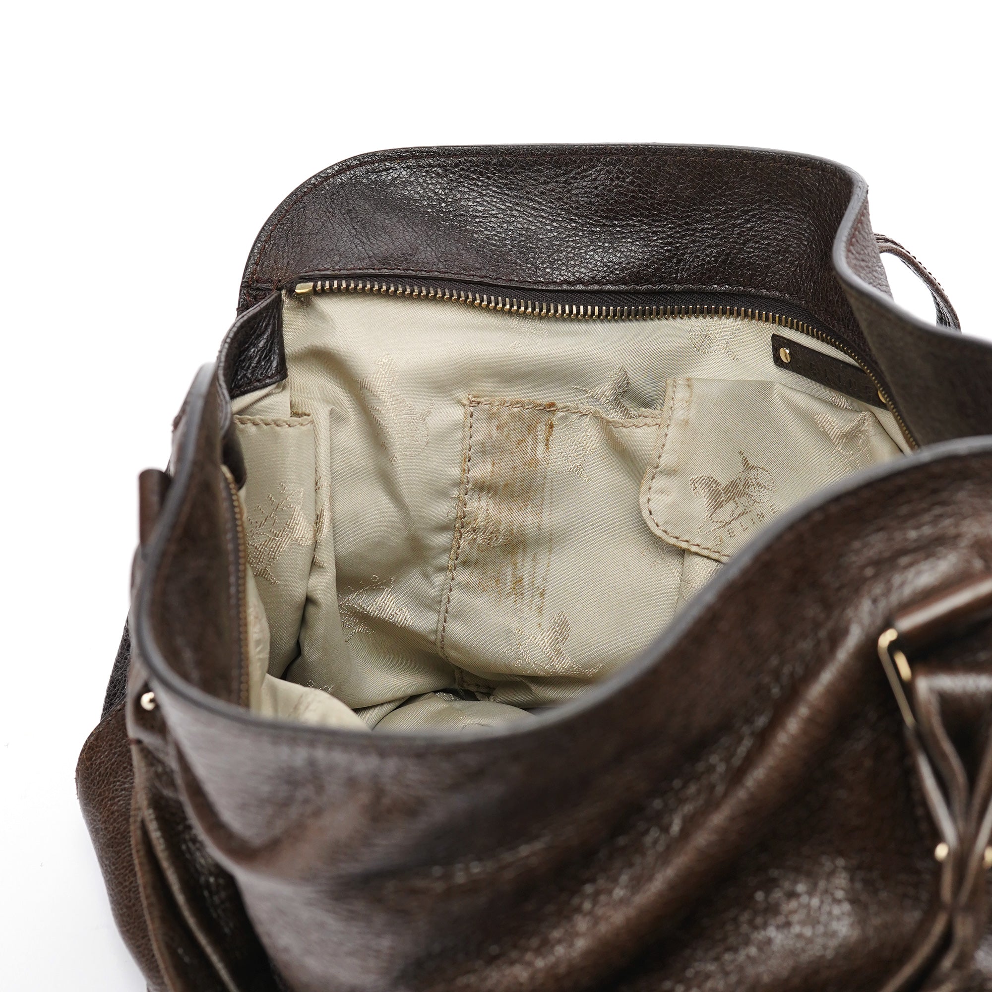 Brown Leather Bittersweet Shoulder Bag