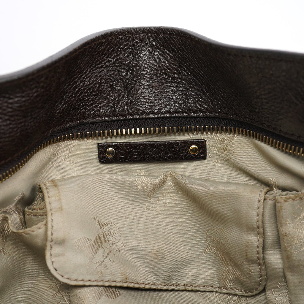 Brown Leather Bittersweet Shoulder Bag