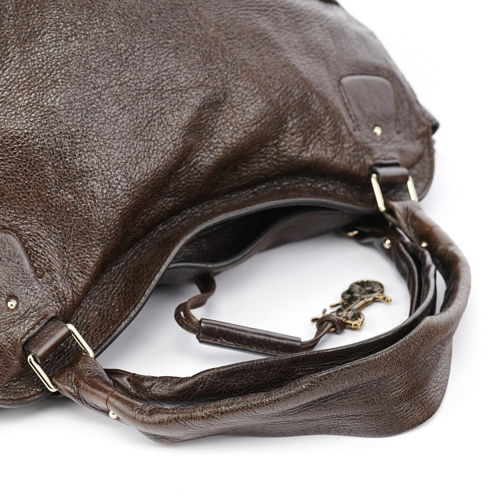 Brown Leather Bittersweet Shoulder Bag