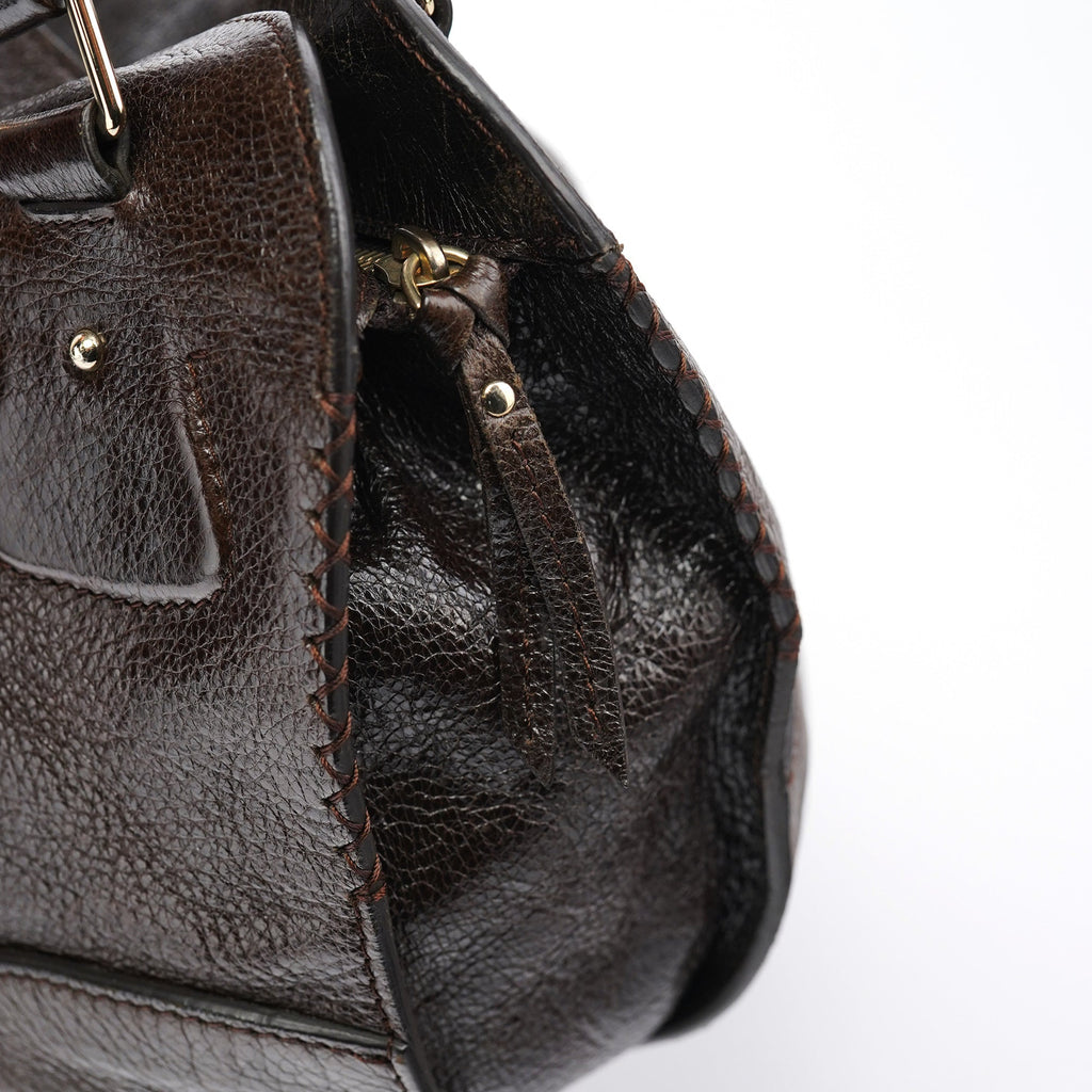 Brown Leather Bittersweet Shoulder Bag
