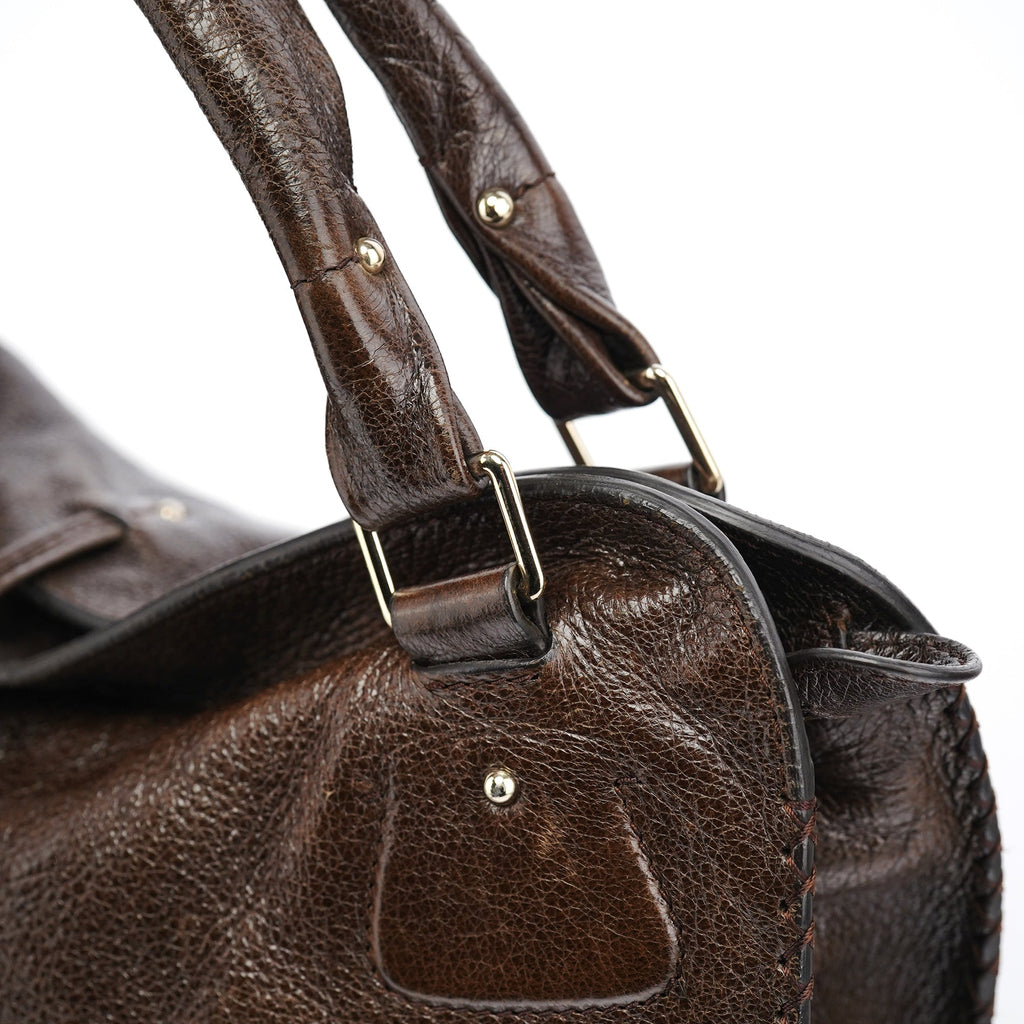 Brown Leather Bittersweet Shoulder Bag