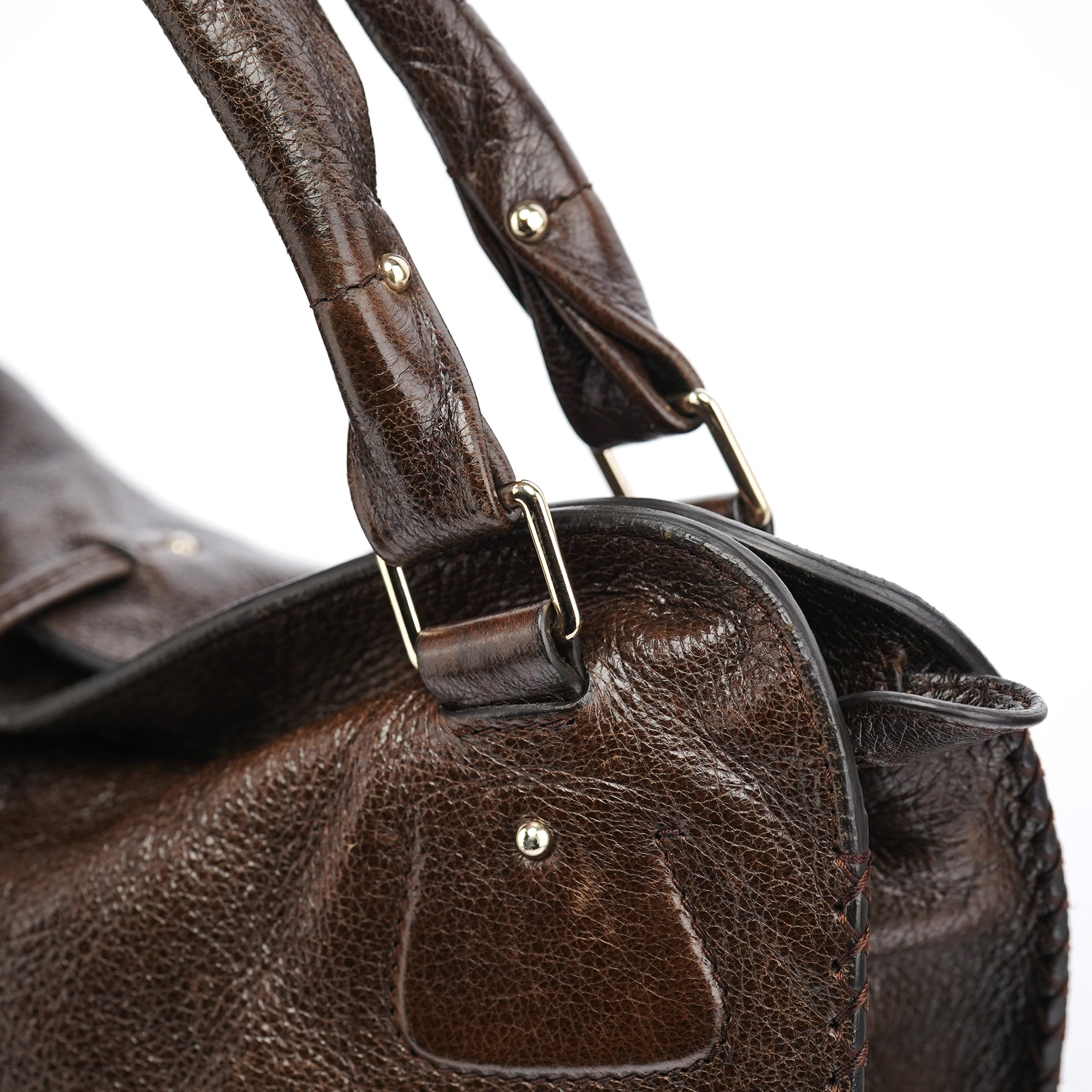 Brown Leather Bittersweet Shoulder Bag