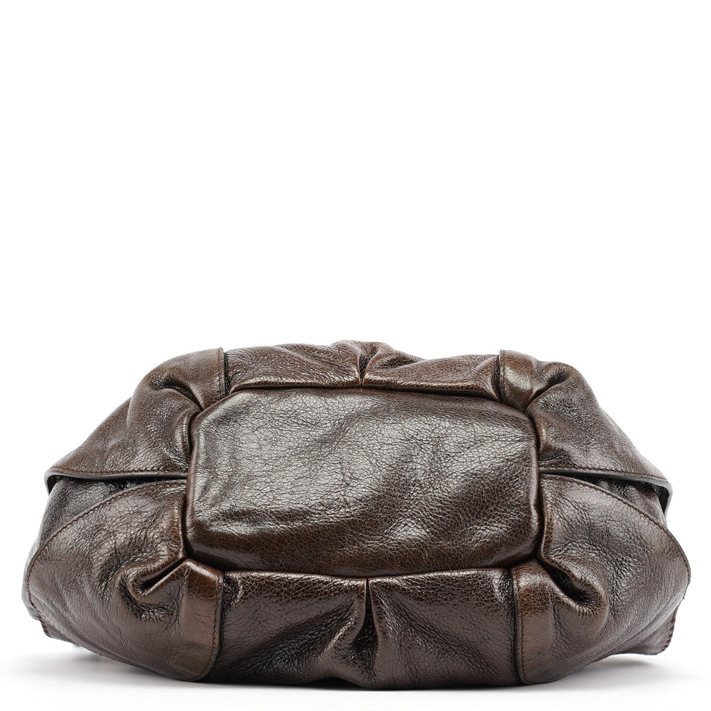 Brown Leather Bittersweet Shoulder Bag