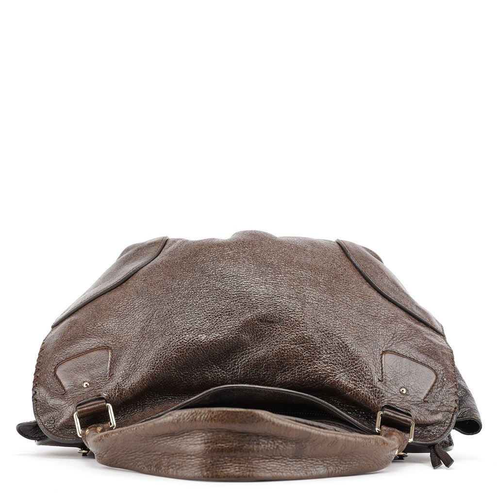 Brown Leather Bittersweet Shoulder Bag