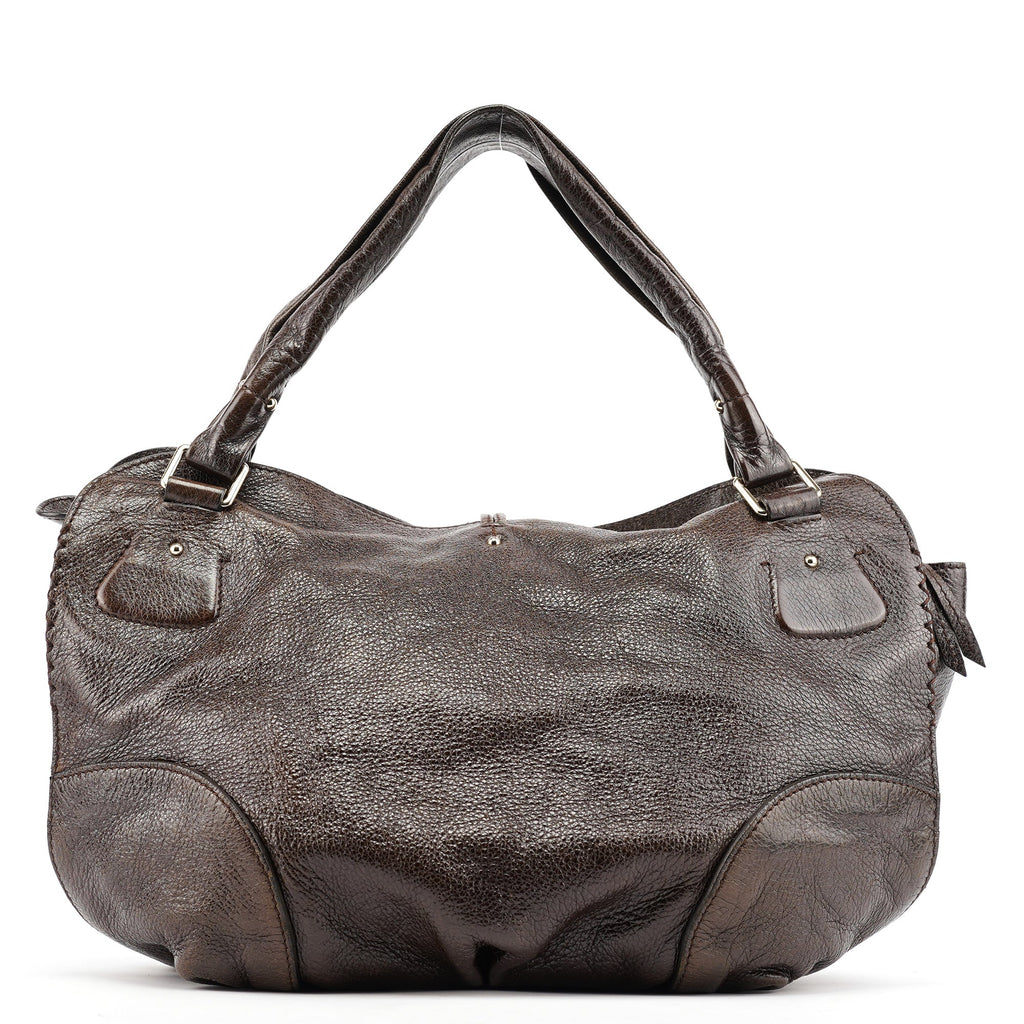 Brown Leather Bittersweet Shoulder Bag