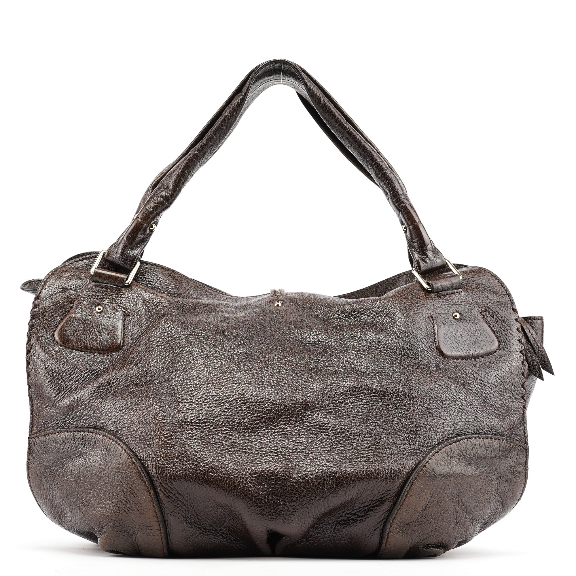 Brown Leather Bittersweet Shoulder Bag