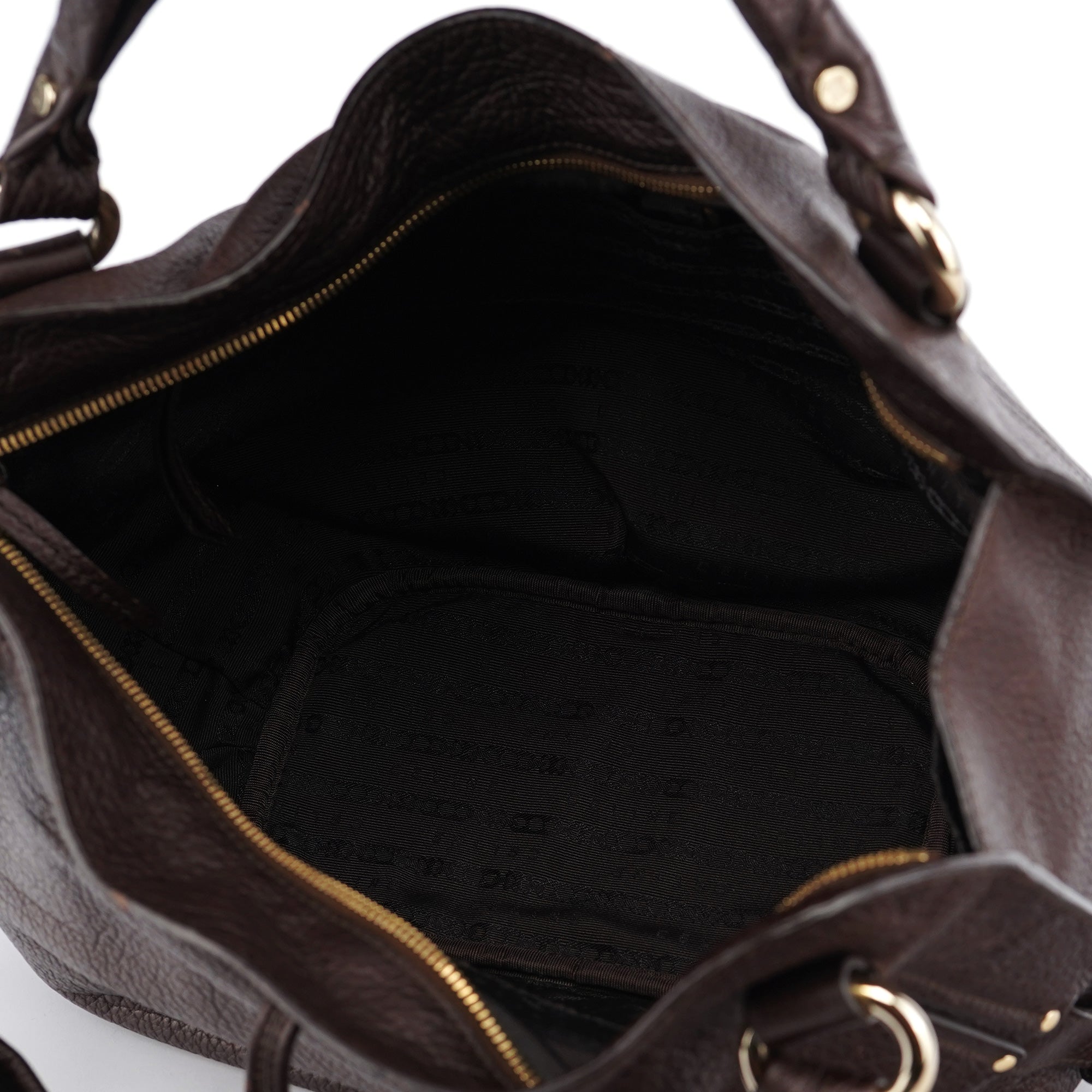 Brown Leather Bittersweet Shoulder Bag