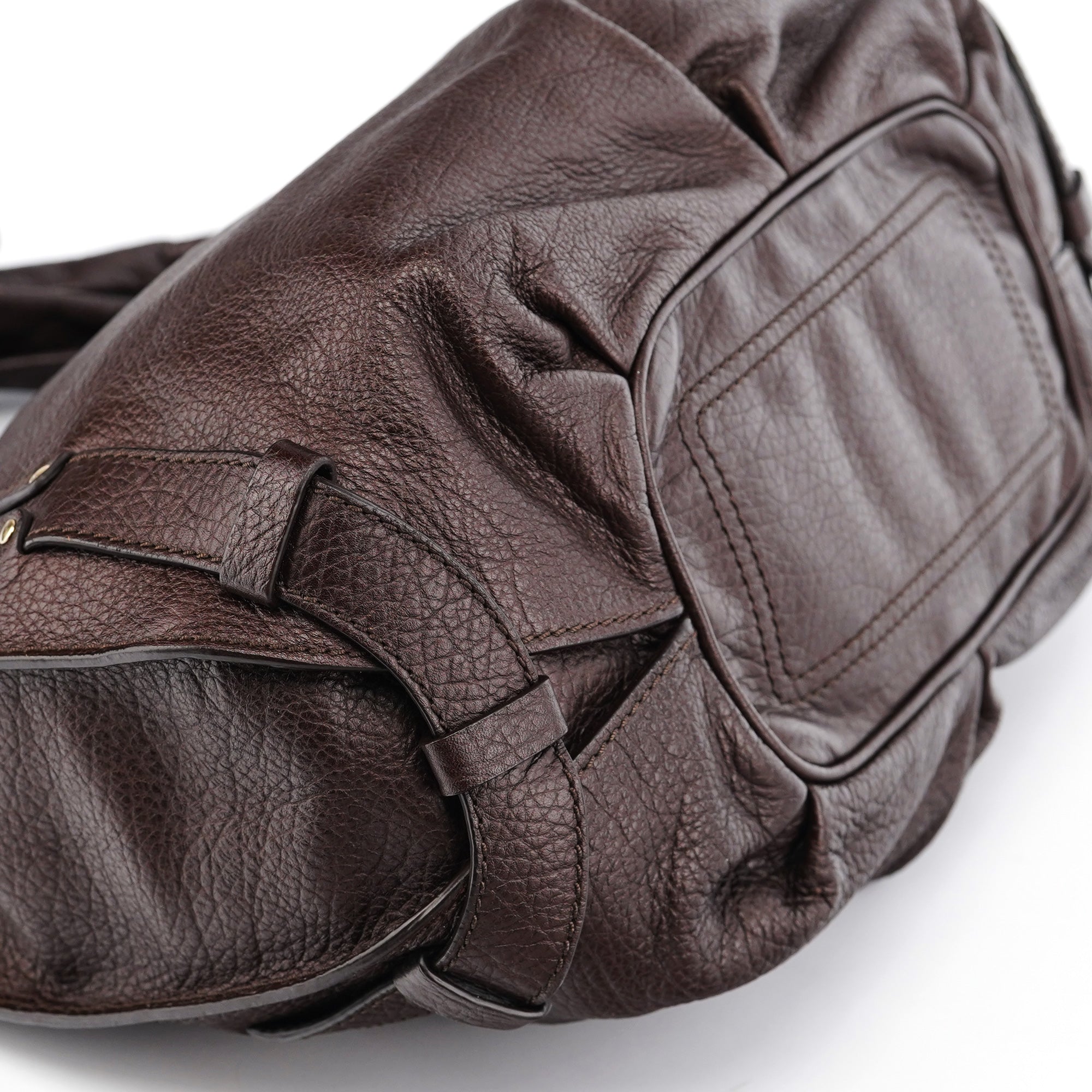 Brown Leather Bittersweet Shoulder Bag