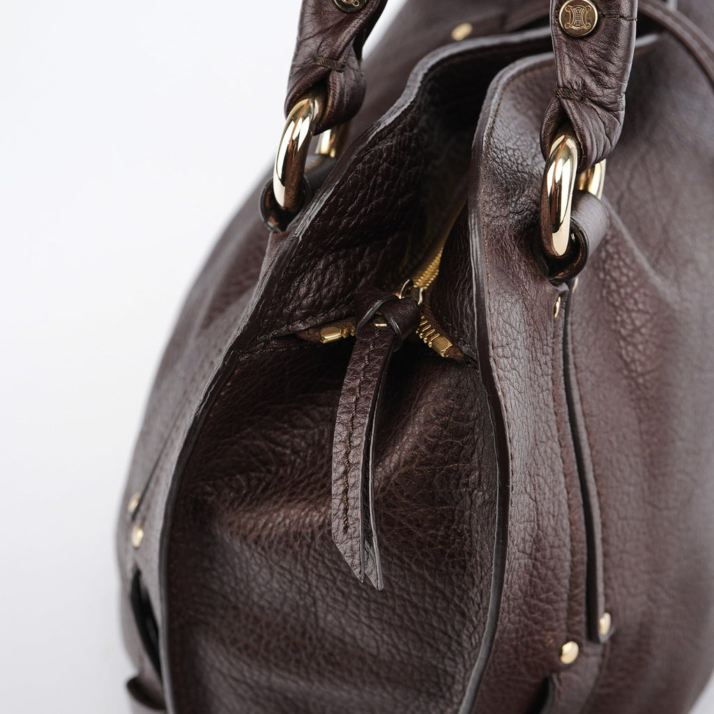 Brown Leather Bittersweet Shoulder Bag