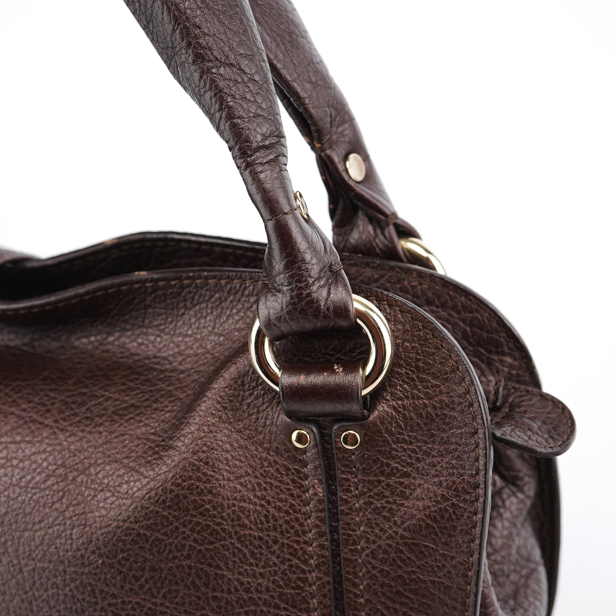 Brown Leather Bittersweet Shoulder Bag