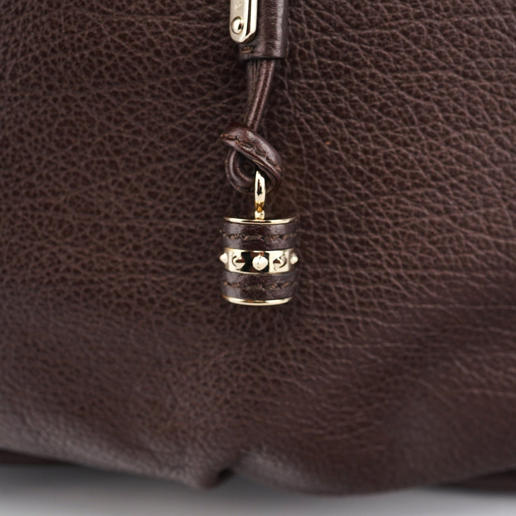 Brown Leather Bittersweet Shoulder Bag