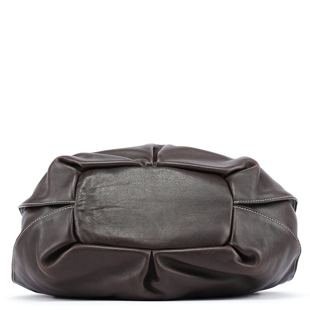 Brown Leather Bittersweet Shoulder Bag
