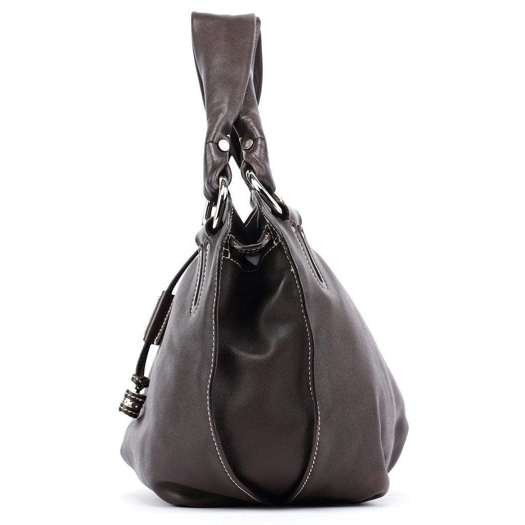Brown Leather Bittersweet Shoulder Bag