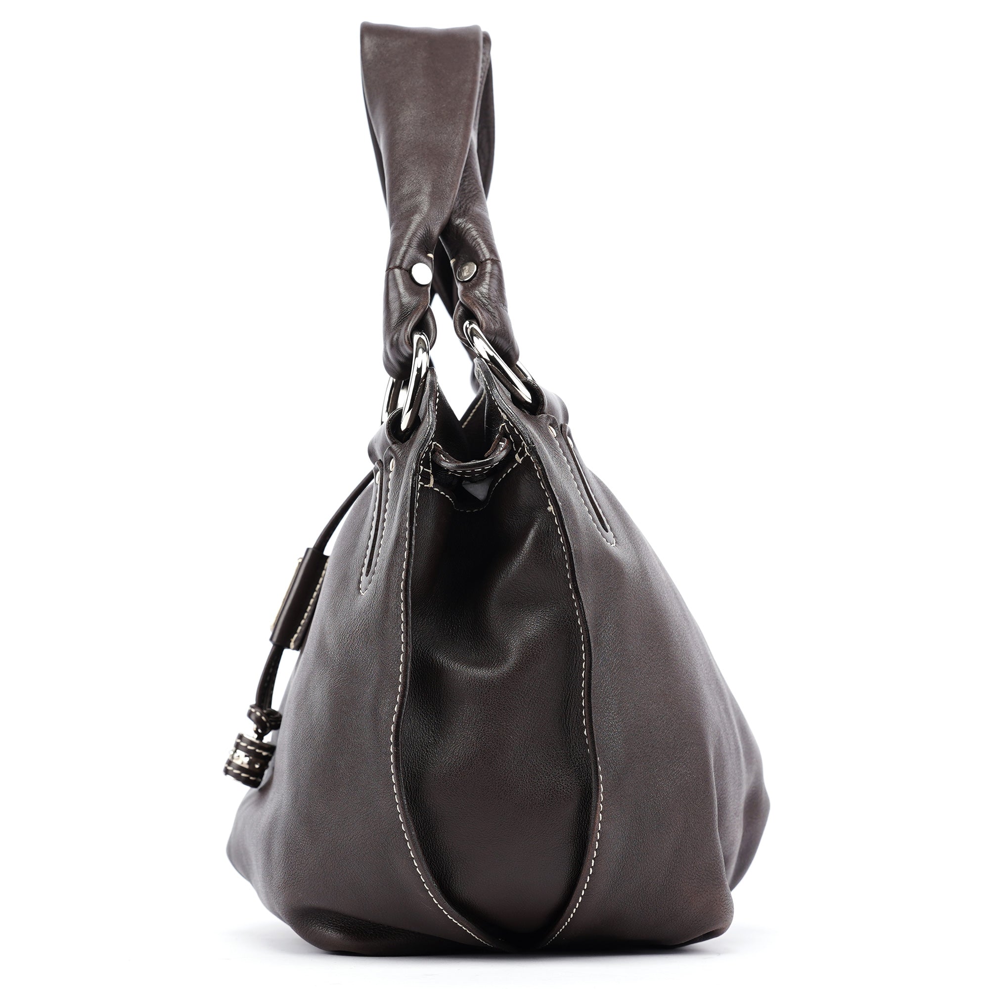 Brown Leather Bittersweet Shoulder Bag