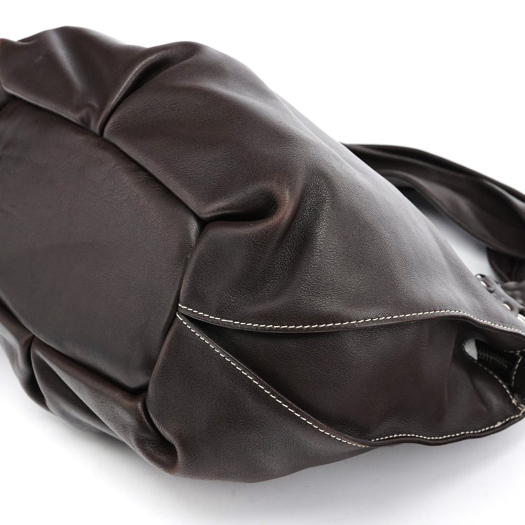Brown Leather Bittersweet Shoulder Bag