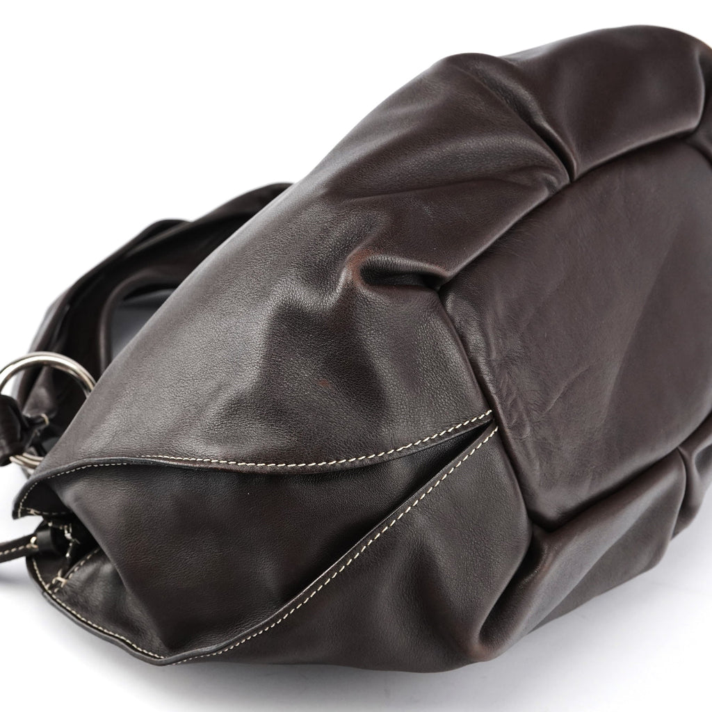 Brown Leather Bittersweet Shoulder Bag
