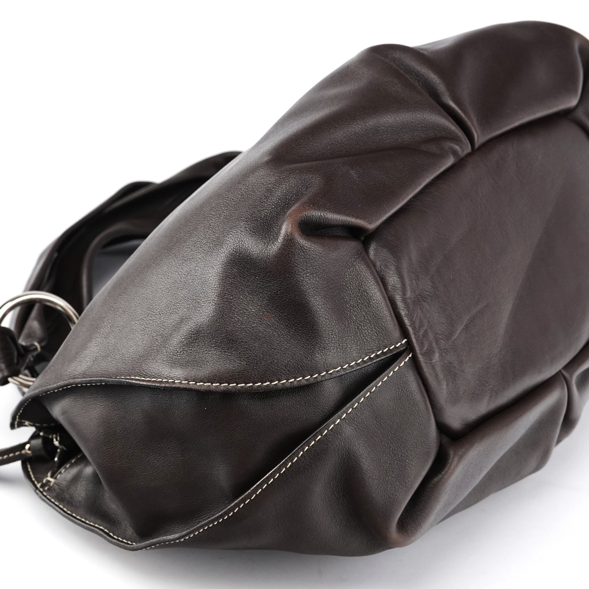 Brown Leather Bittersweet Shoulder Bag