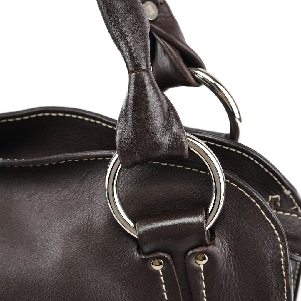 Brown Leather Bittersweet Shoulder Bag
