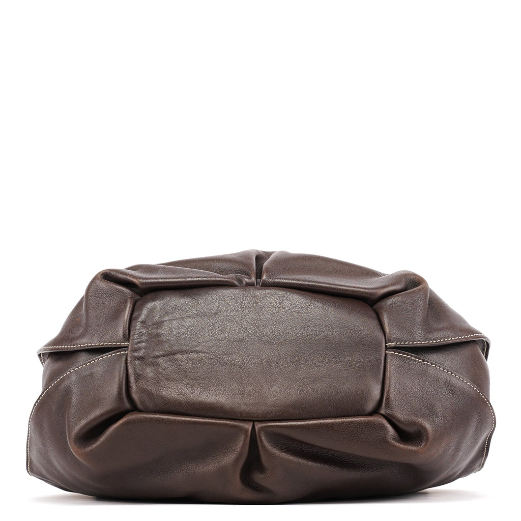 Brown Leather Bittersweet Shoulder Bag