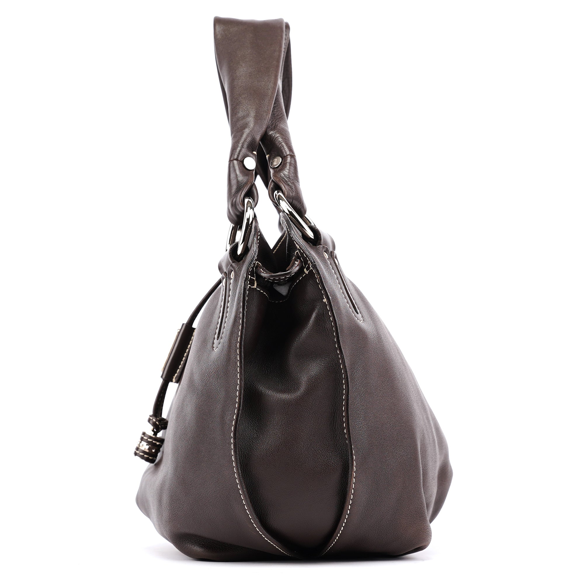 Brown Leather Bittersweet Shoulder Bag